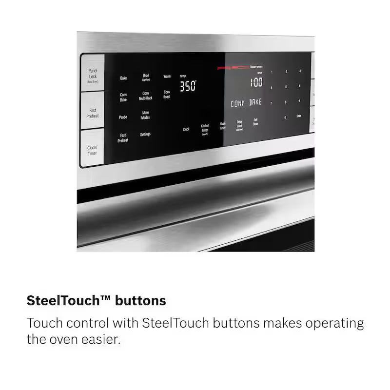 30 in Built-In Electric Convection Wall Oven and Microwave in Stainless Steel C23591