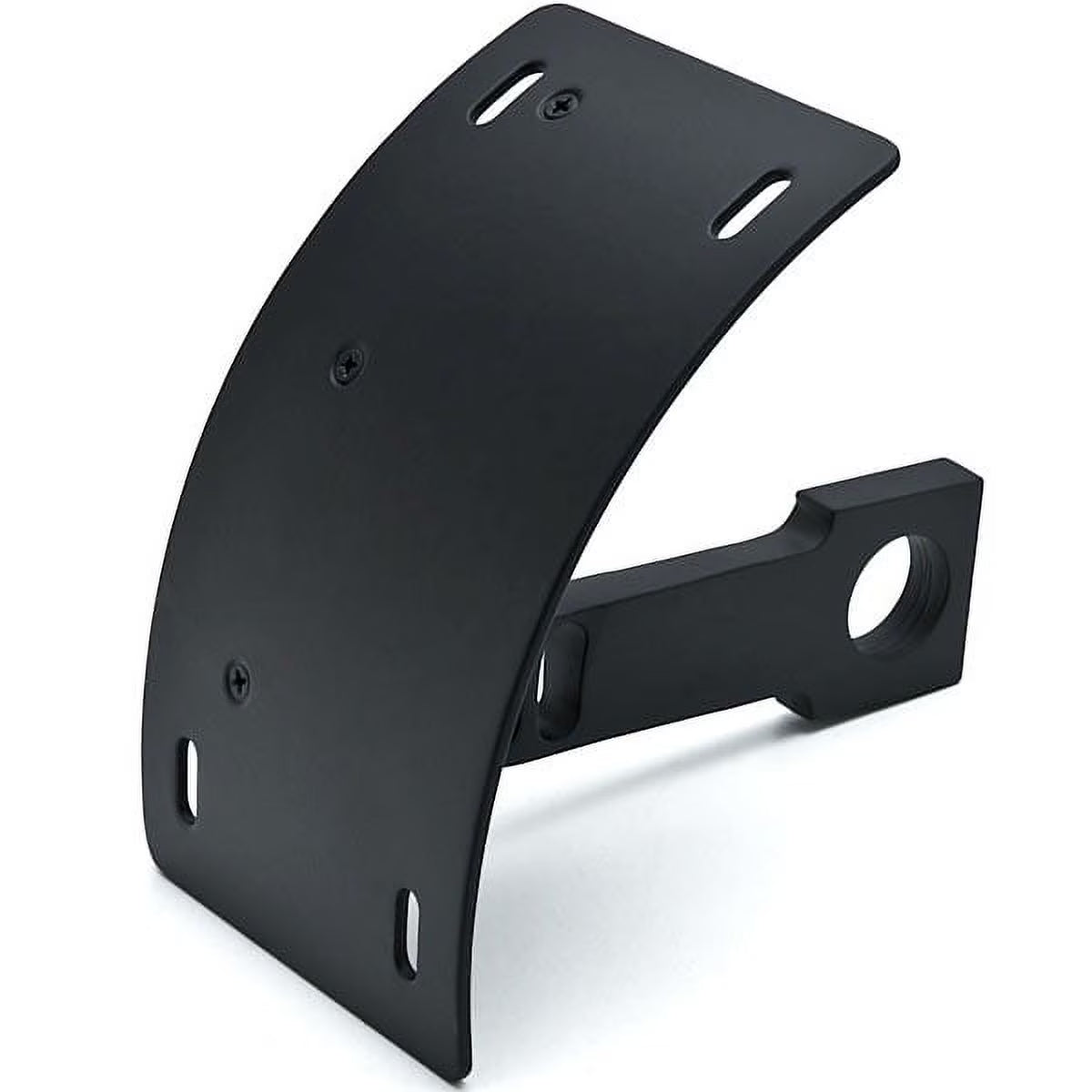 Black Vertical Axle Mount Motorcycle Plate Holder L19577