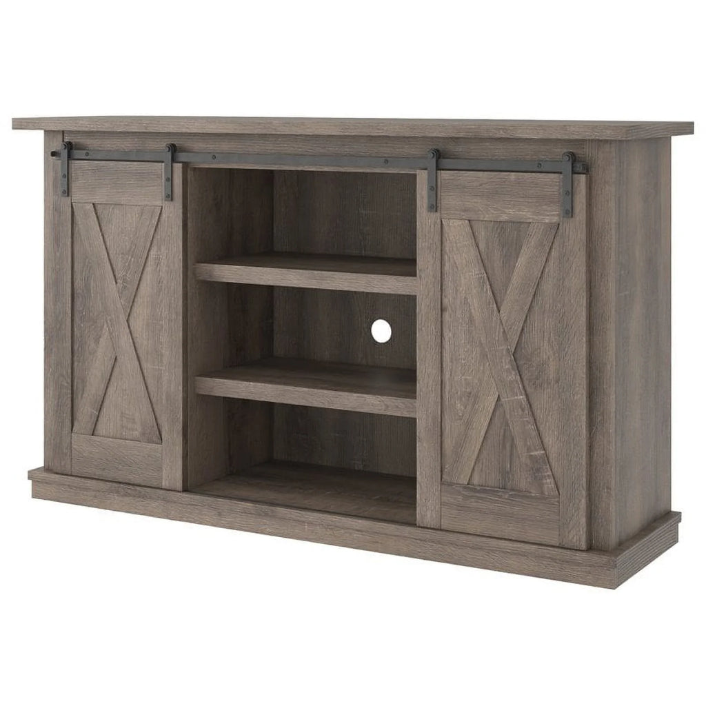 54" Gray Wood TV Stand D3817