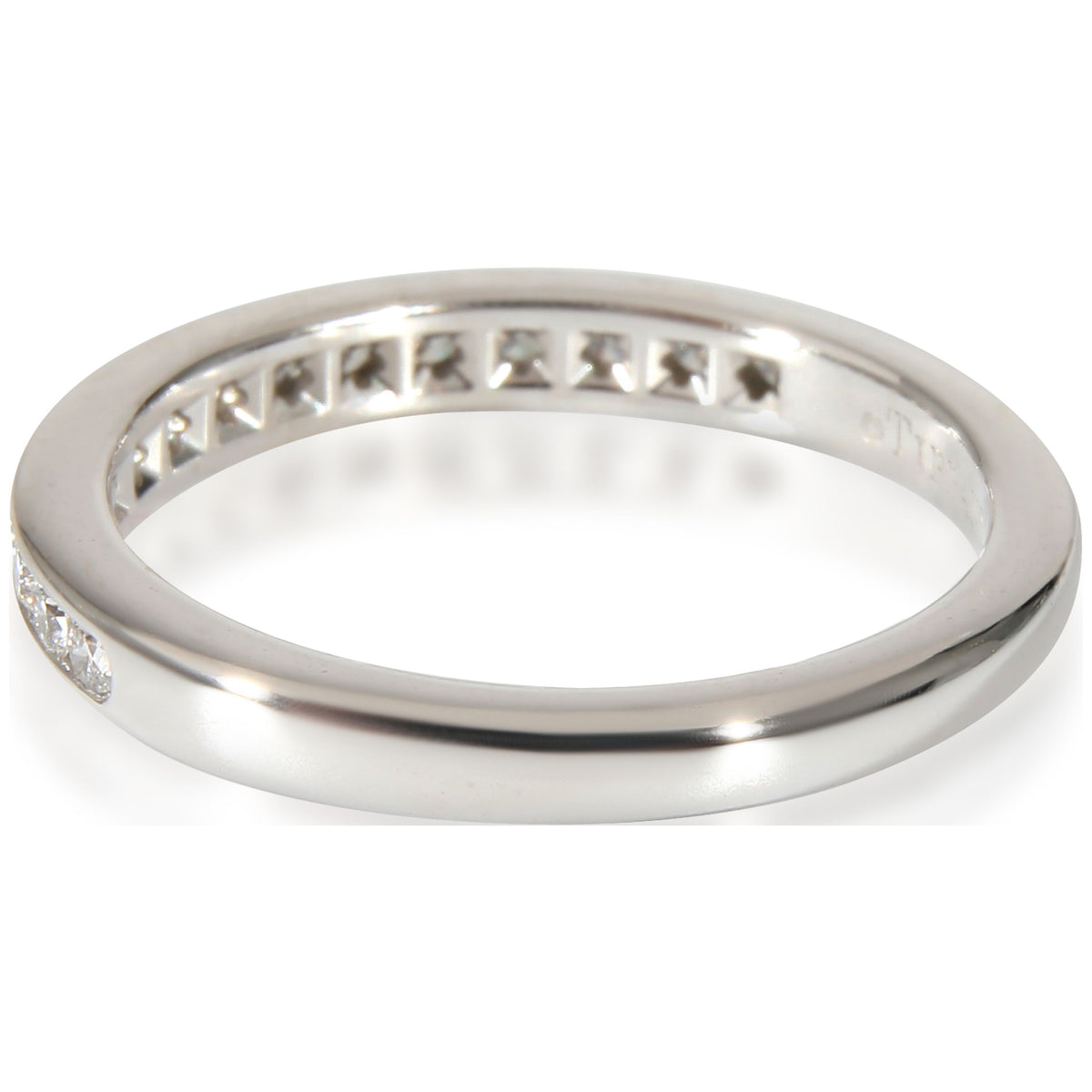 Platinum Wedding Band 0.24 CTW Pre-Owned I48798