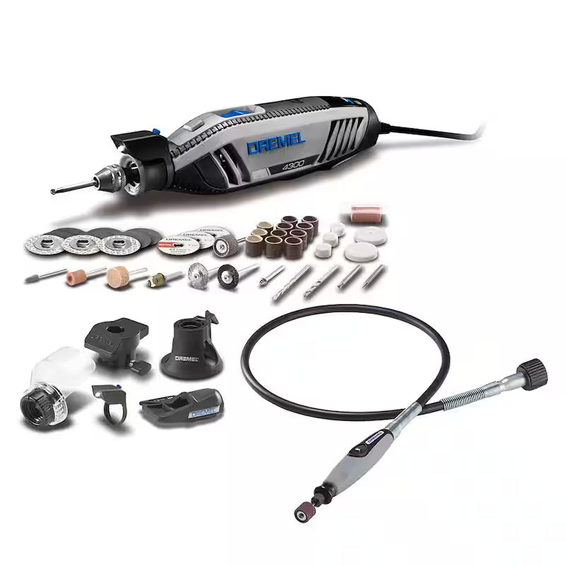 Variable Speed Corded Rotary Tool Kit with Flex Shaft Attachment U967616