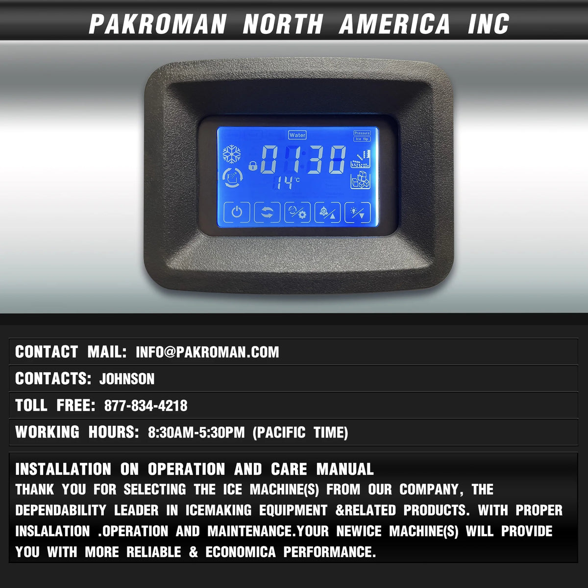 Commercial Ice Maker Machine with Stainless Steel Compressor M122923