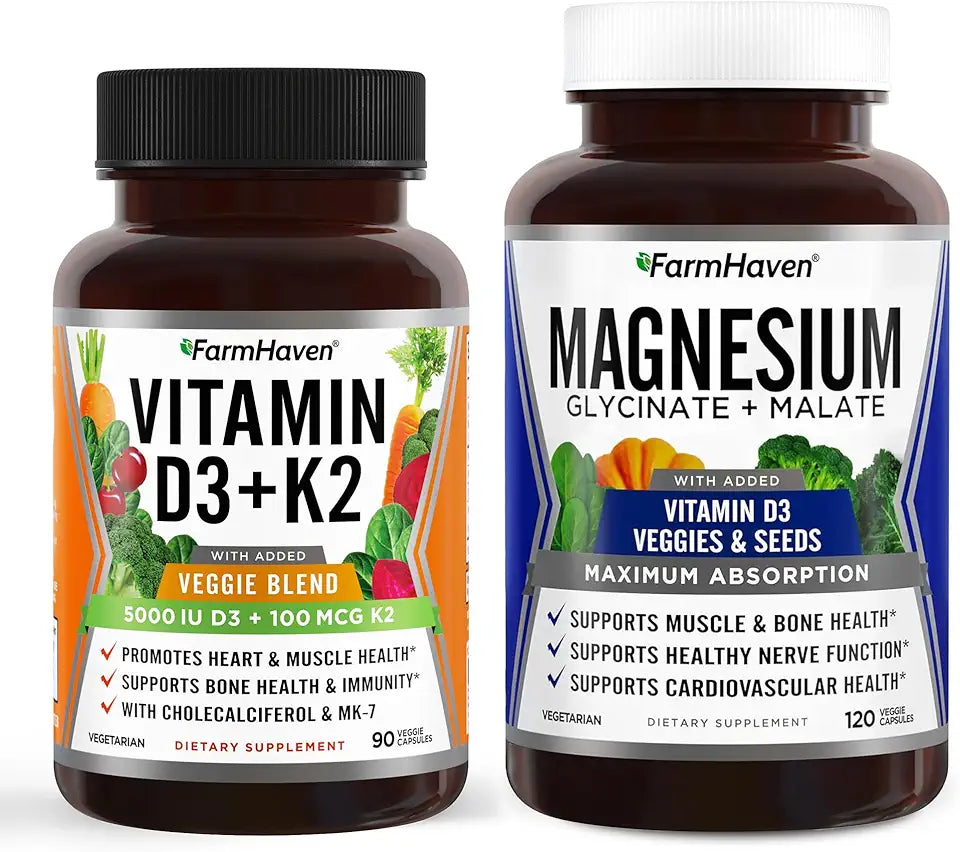 Magnesium Glycinate and Vitamin D3 K2 B961226
