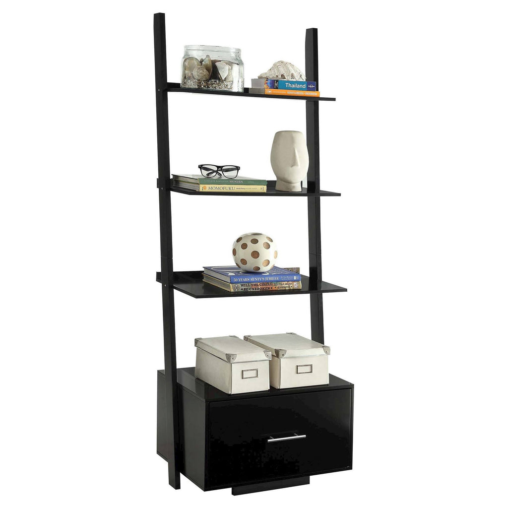 Black Bookcase File Drawer N90039