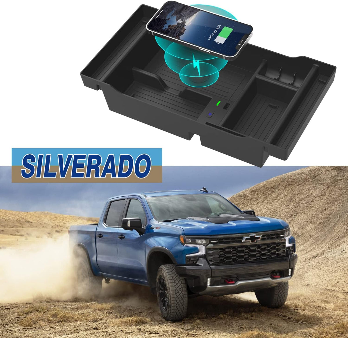 Wireless Charger Center Console Organizer Tray R161