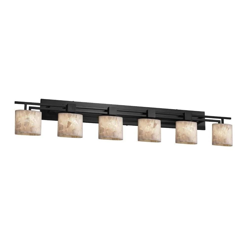 Matte Black 6-Light Bath Bar I920