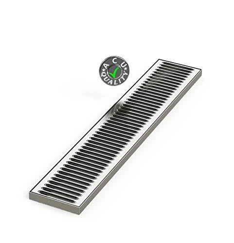 Stainless Steel #4 Brushed Finish Surface Mount Drip Tray E996