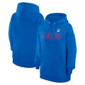 Blue Dot Print Pullover Hoodie W31124