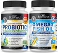 Omega 3 Fish Oil Softgels Plus 40 Billion CFU Probiotic Supplement J94323