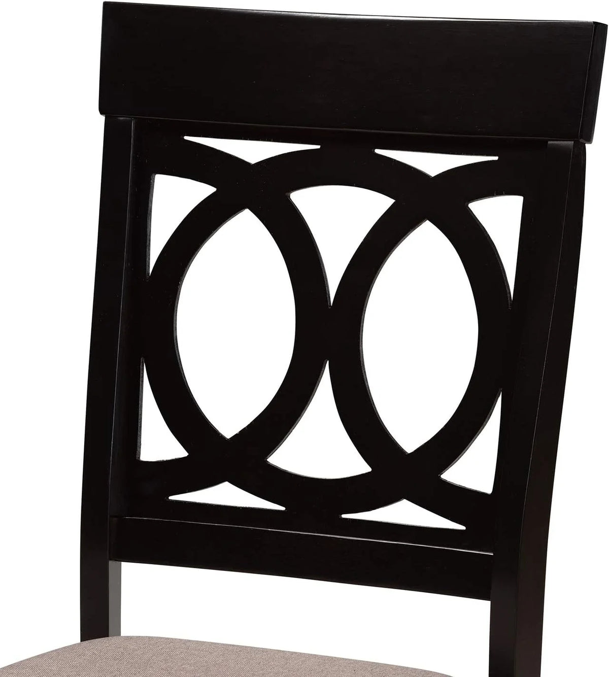 Sand Fabric Upholstered 2-Piece Dining Chair Set E162