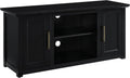 48-Inch Low Profile TV Stand With Open Storage, Black U4198