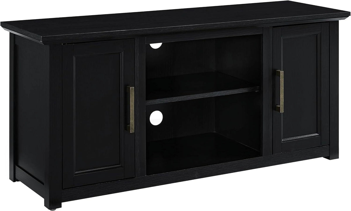 48-Inch Low Profile TV Stand With Open Storage, Black U4198