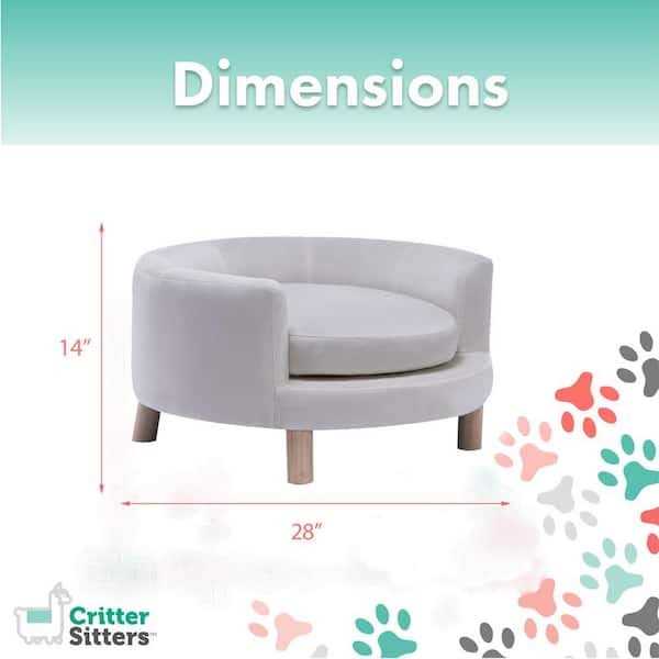 Faux-Velvet Circular Pet Bed K7035