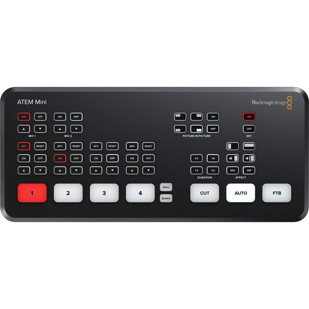 ATEM Mini HDMI Live Stream Switcher with HDMI Cable & Fastener Straps Bundle E24283