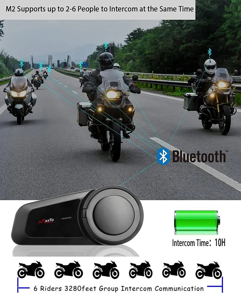 Motorcycle Helmet Bluetooth Intercom Headset J919456