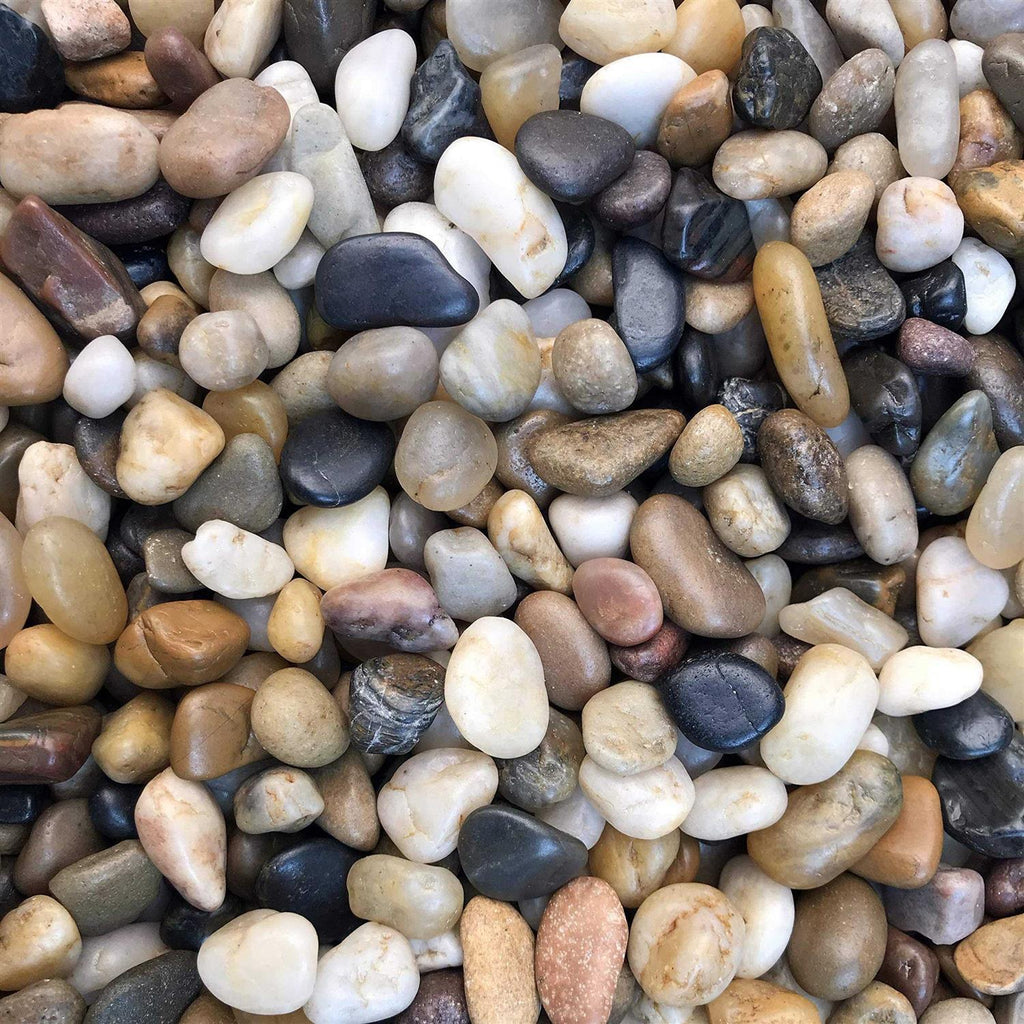 Natural Decorative Polished Mixed Pebbles River Rock Stones S7031