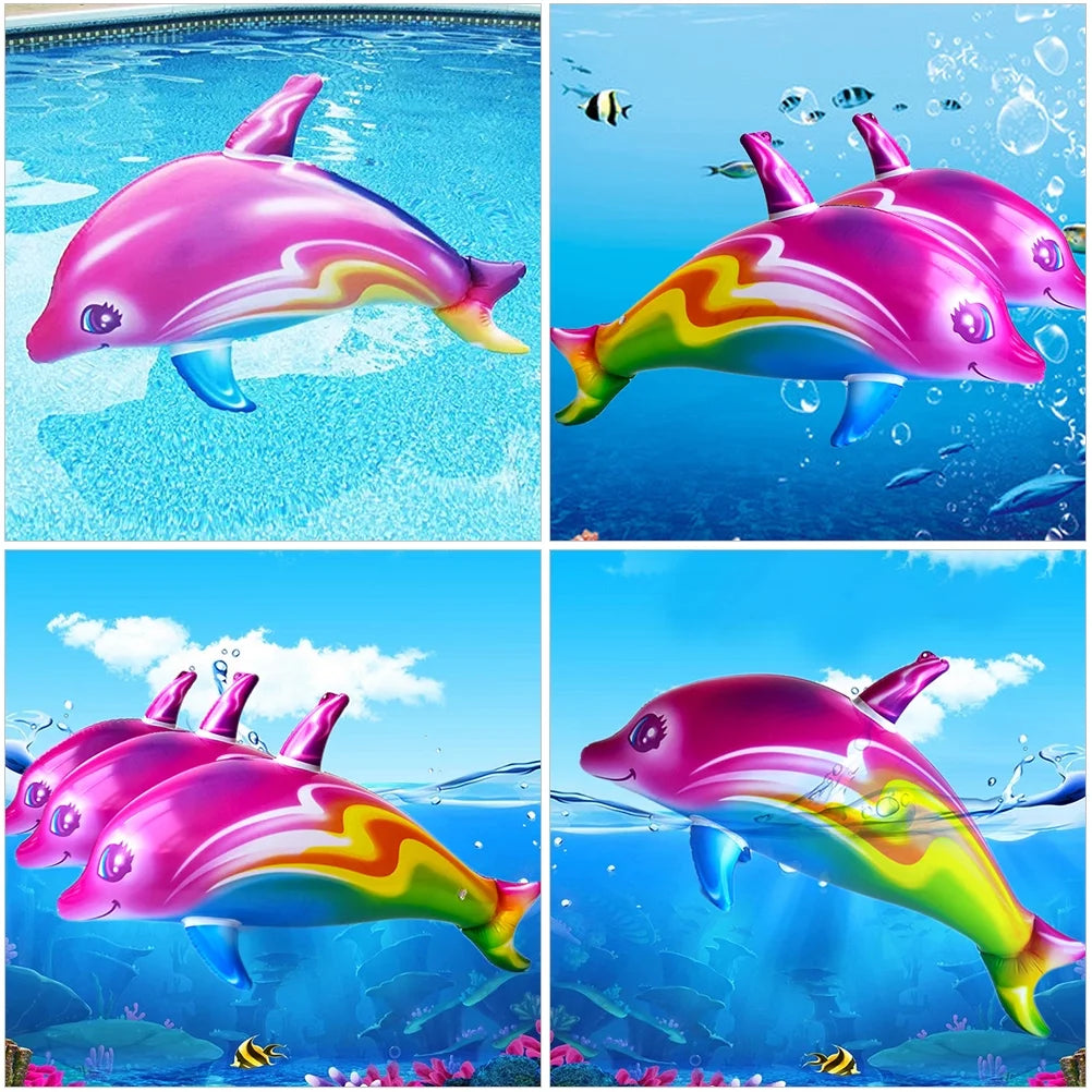 2pcs Big Inflatable Dolphin Toys A4315