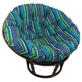 Patterned Outdoor Spun Polyester Papasan Cushion B498680