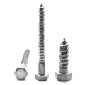 5/16x22-9 x 4 1/2x22 Hex Lag Screw Low Carbon Steel Hot Dip Galvanized Pk 50 O877562