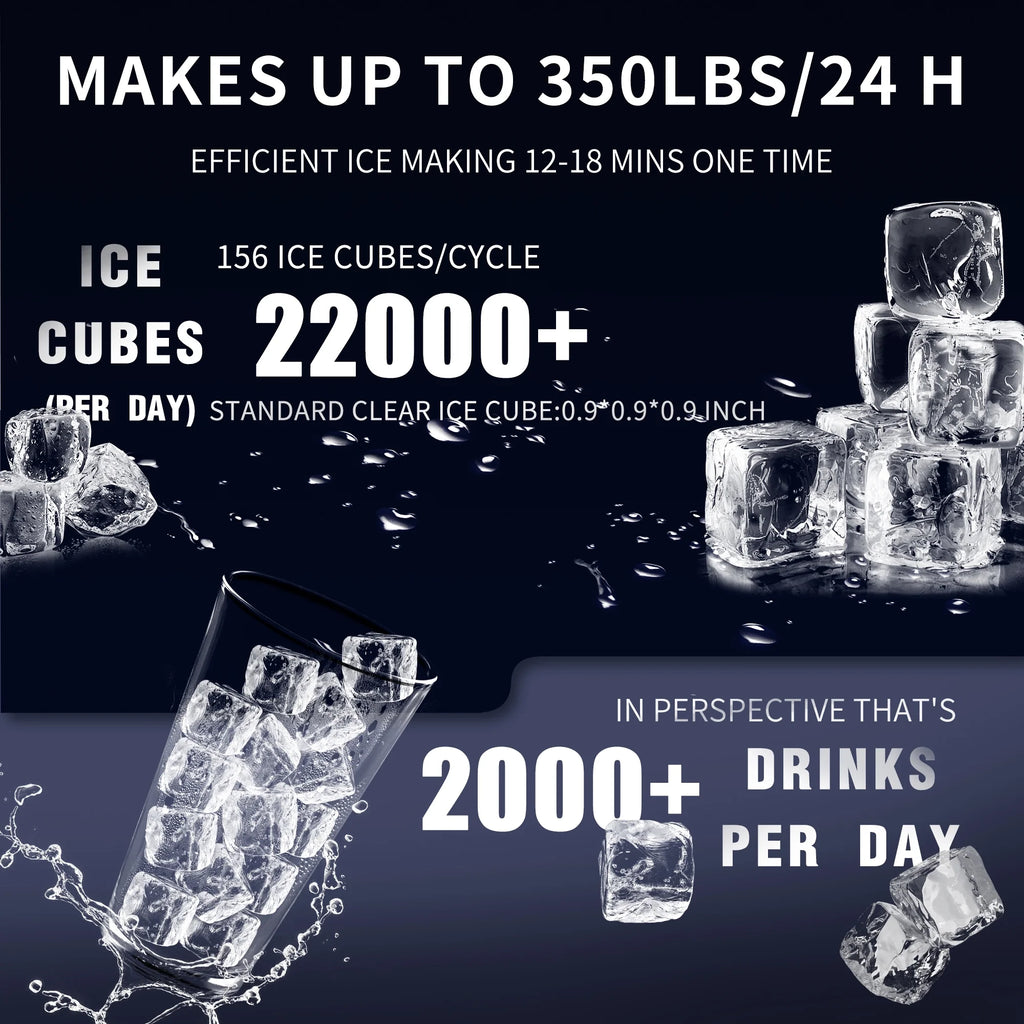 Commercial Ice Maker Machine with Stainless Steel Compressor M122923