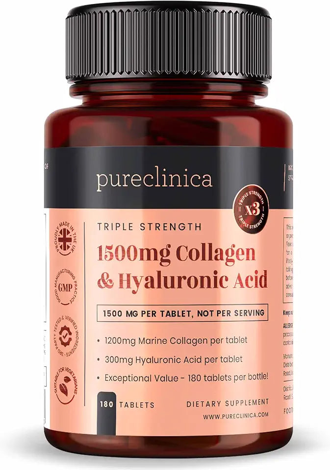 1500mg Collagen and Hyaluronic Acid 180 Tablets M198065