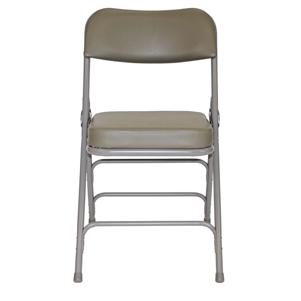 Grey Vinyl Padded Folding Chair (2/Box) V27798