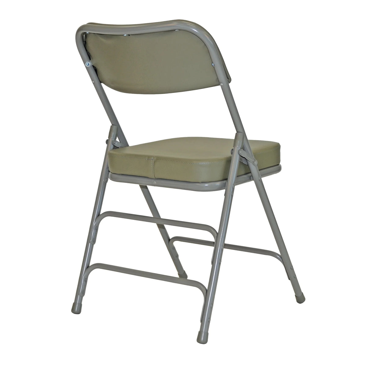 Grey Vinyl Padded Folding Chair (2/Box) V27798