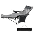 Reclining Camping Chair with Foot Rest Folding Lounger G115