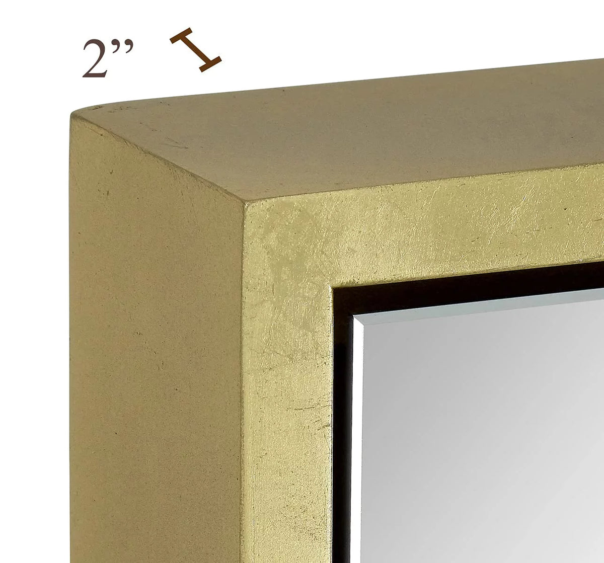 Gold Leaf Wall Mirror 24" X 36" P793541