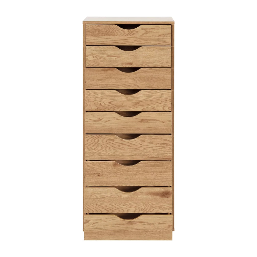 6 Drawer Grey Dresser with Wheels L419