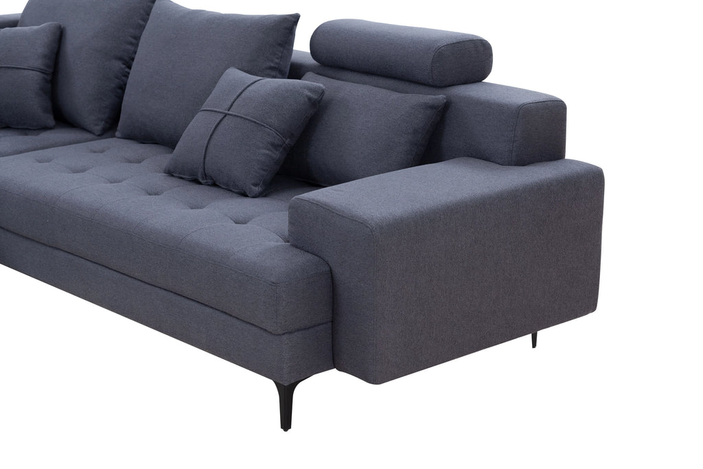 Oversized U Shaped Modular Sectional Sofa with Storage Ottoman E7251