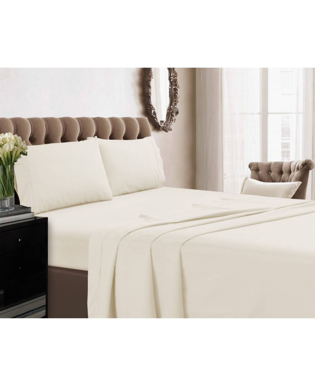 Light/Pastel Purple Percale Extra Deep Pocket Sheet Set Z606358