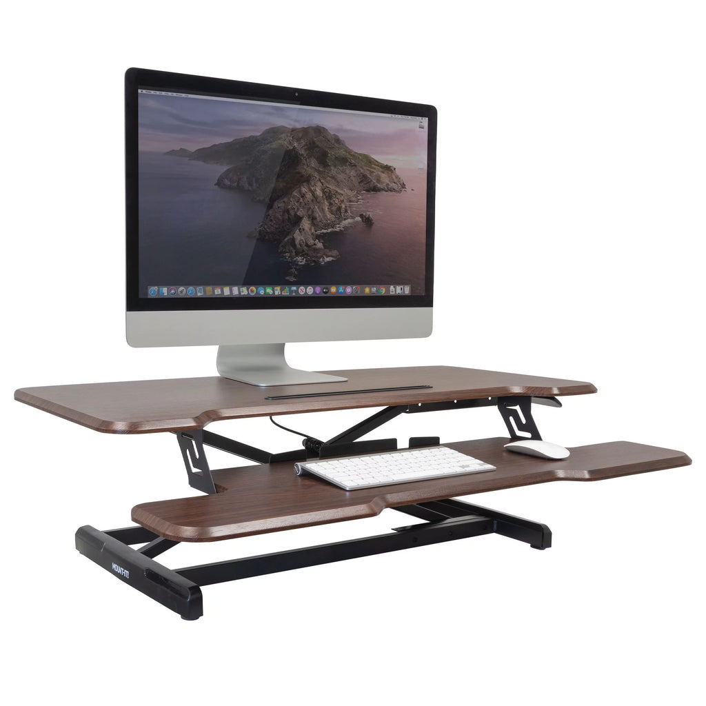 Extra Wide Sit Stand Desk Converter V362