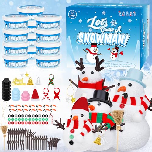 48 Pack Snowman Kit Christmas Crafts DIY Toys Kit T362