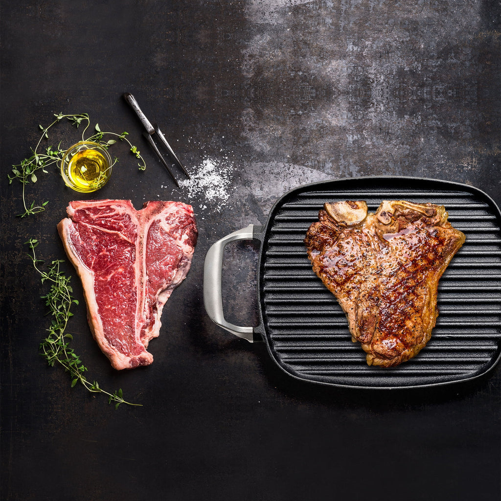 Cast Iron Grill Pan With Ridges G77595