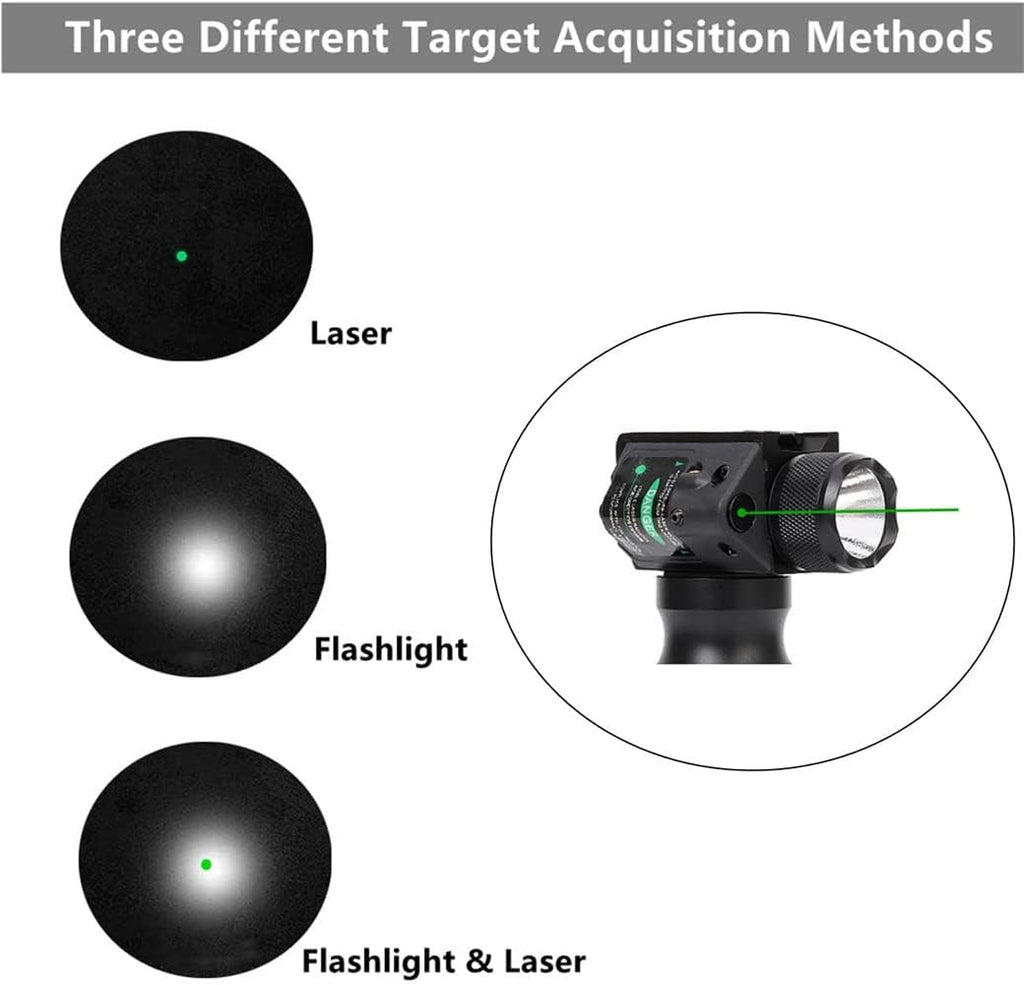 Pack of 2 Green Tactical Flashlight with Strobe K247749