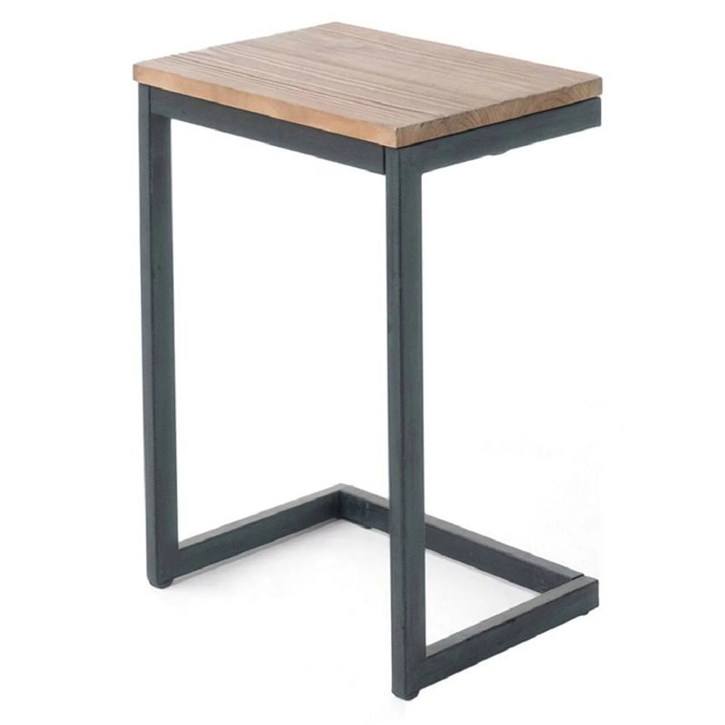 C-Shaped Accent Table in Brown and Black A79428