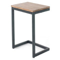 C-Shaped Accent Table in Brown and Black A79428