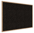 48.5 in. x 96.5 in. Wood Frame Oak Finish Recycled Rubber Tackboard C5164
