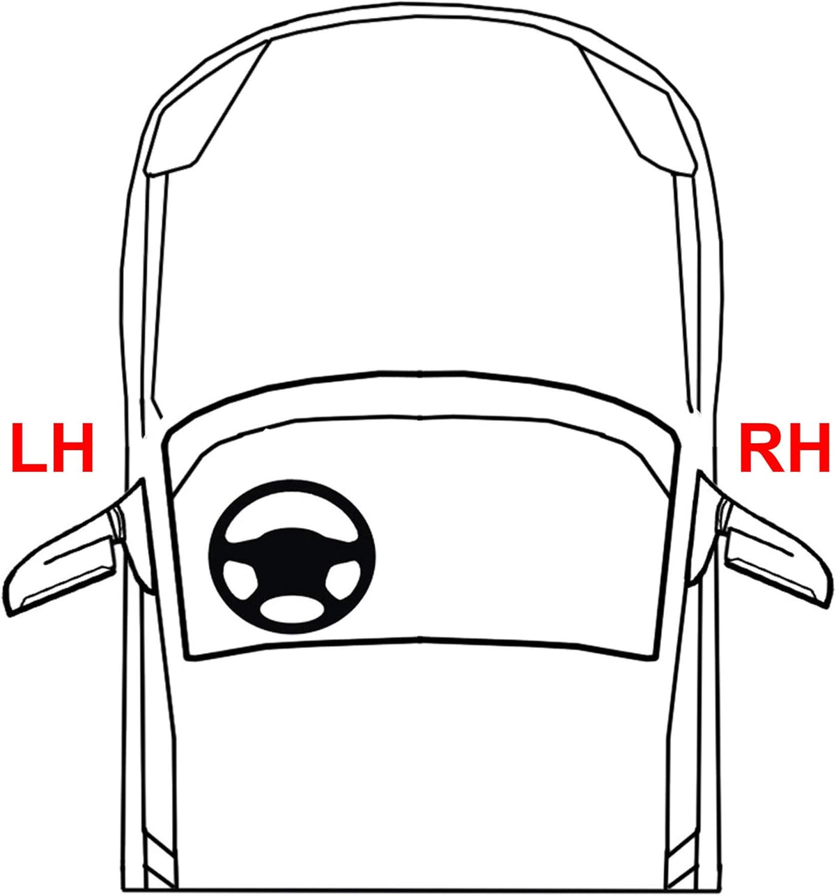 LH Halogen Headlight Assembly X868
