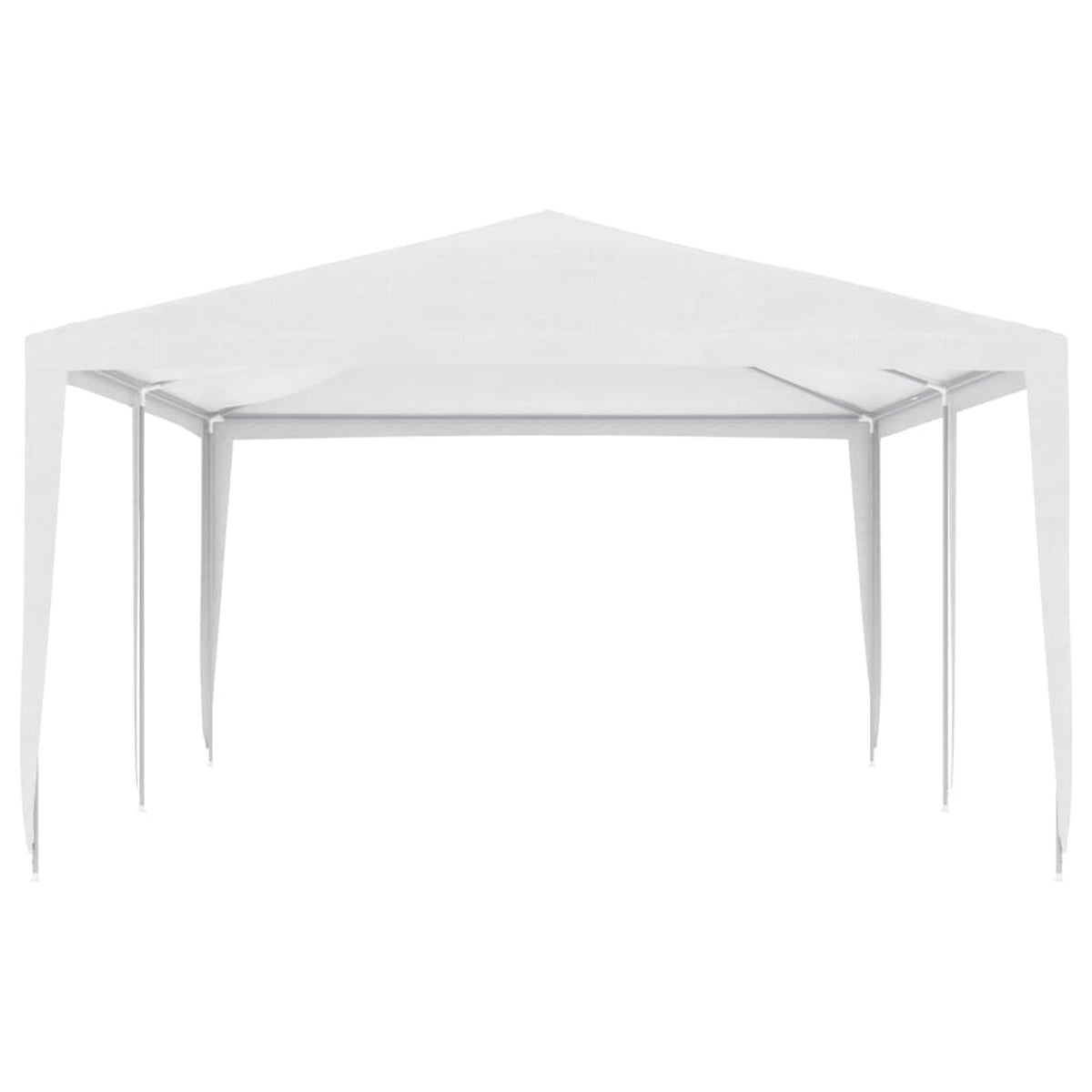 White Party Tent Gazebo Canopy with Iron Frame 19.7ft x 13.1ft x 8.9ft A6264