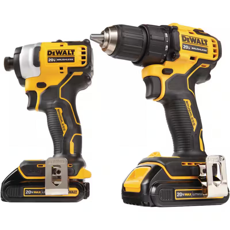 20V MAX Cordless Brushless Compact Drill/Impact 2 Tool Combo Kit D772