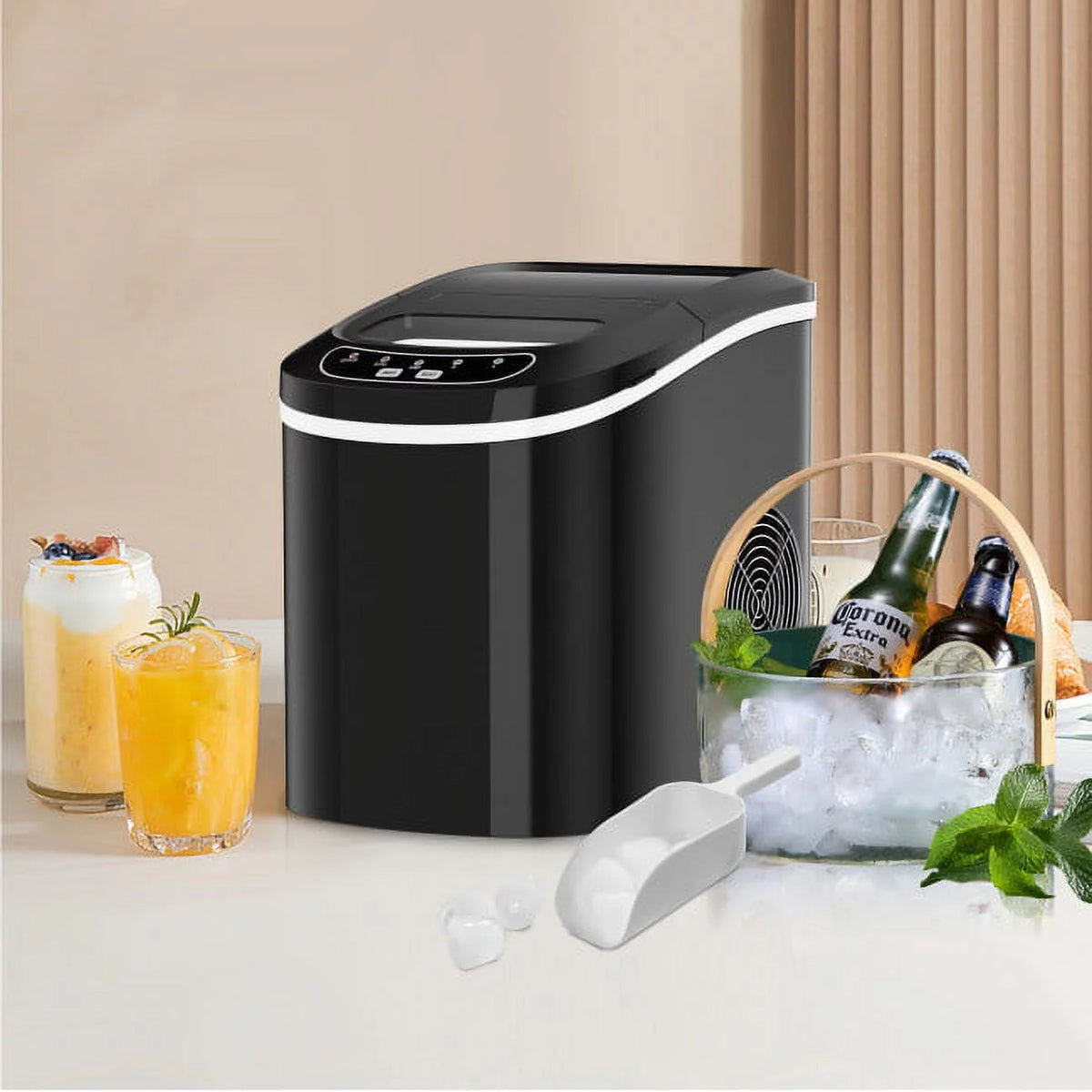 Portable Electric Ice Maker with Water Reservoir J919