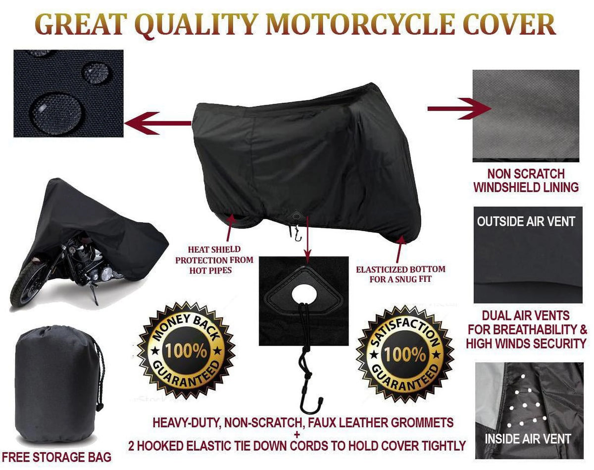 Heavy-Duty Motorcycle Cover with UV Protection O2122