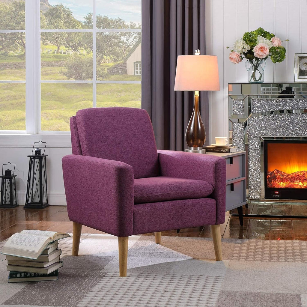Purple Fabric Accent Chair O4847