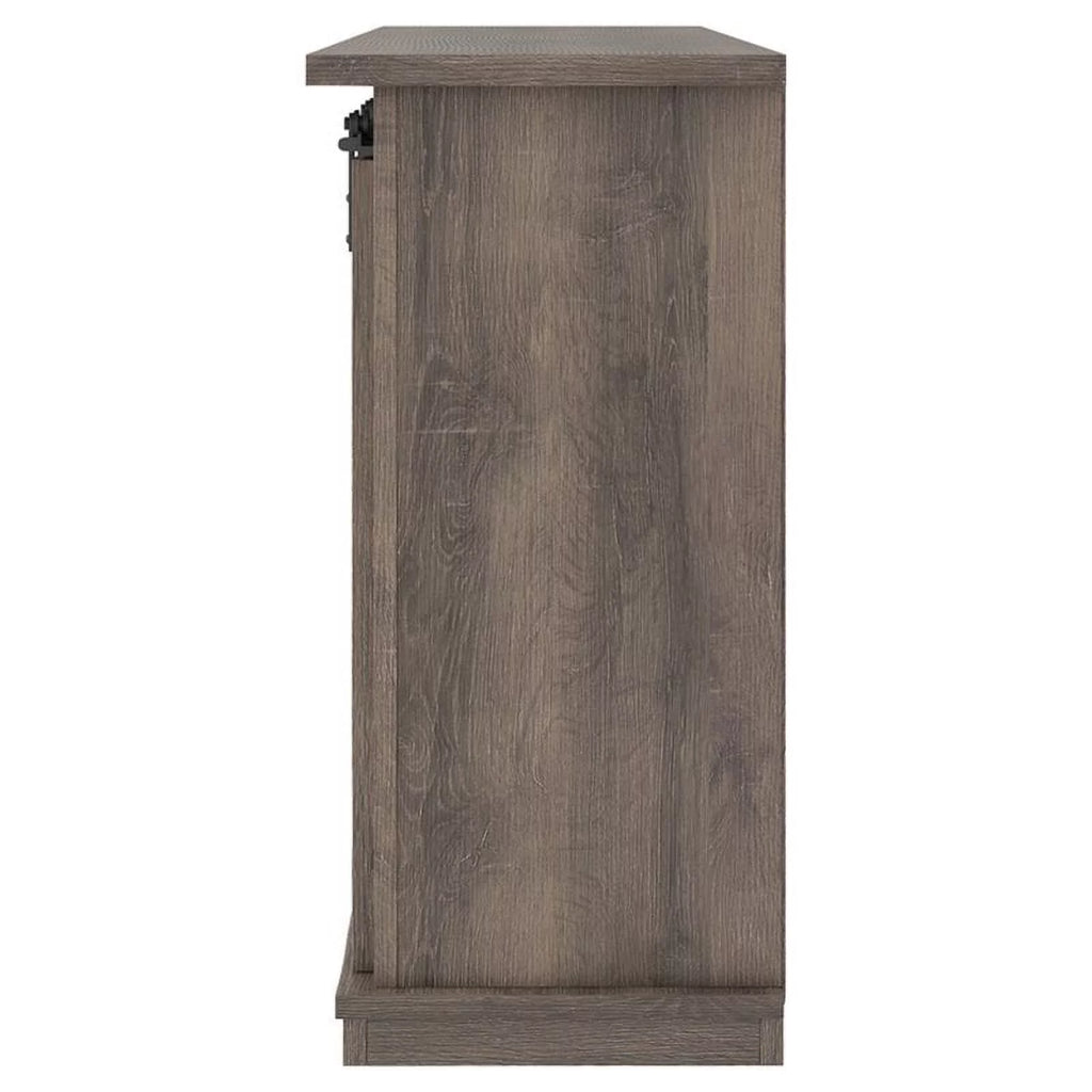 54" Gray Wood TV Stand D3817