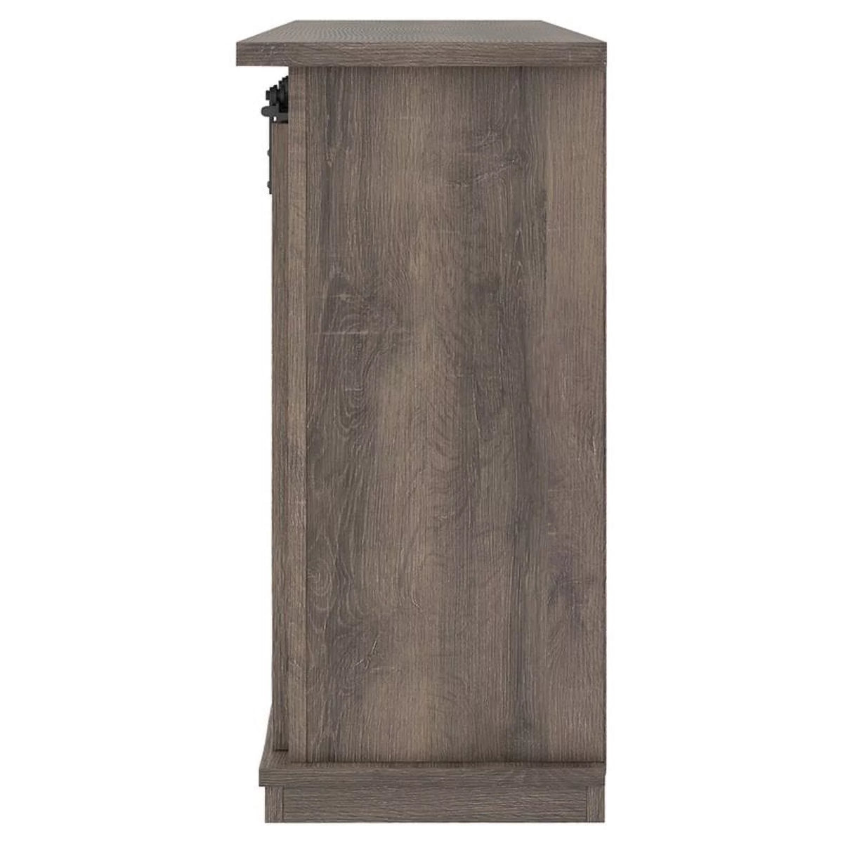 54" Gray Wood TV Stand D3817