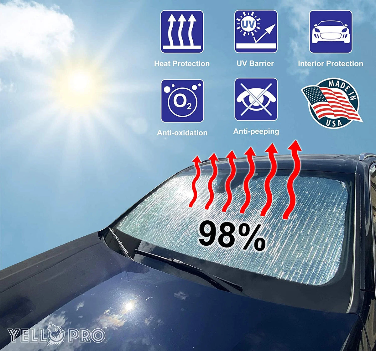 Front Windshield Sunshade for Nissan Frontier Crew Cab King Cab F94925