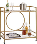 Satin Gold Bar Cart T343375