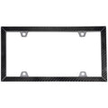 Carbon Fiber Black Chrome License Plate Frame P35225